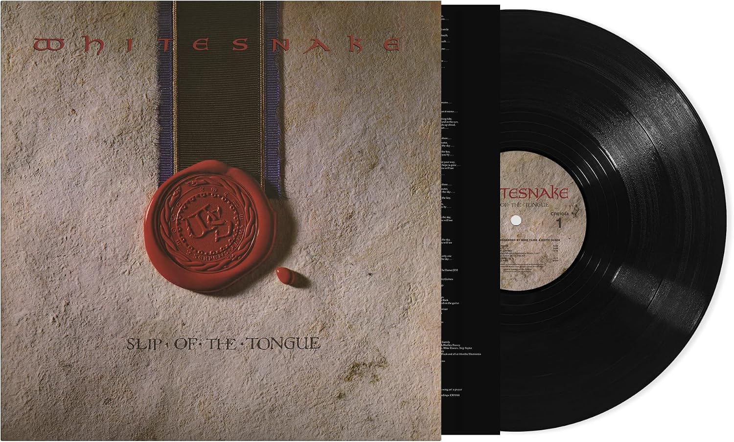 Whitesnake Slip Of The Tongue LP showcasing melodic hard rock performances