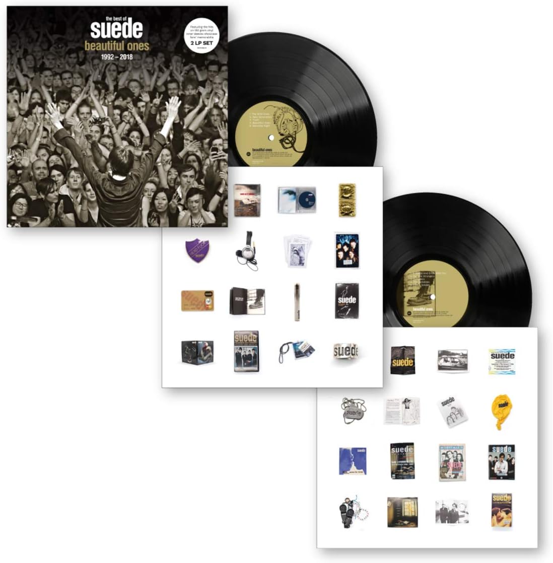 Beautiful Ones The Best Of Suede double vinyl featuring classic Britpop anthems