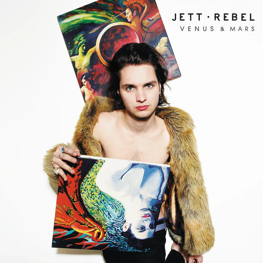 Jett Rebel Venus and Mars LP pink vinyl featuring pop rock and funk influences