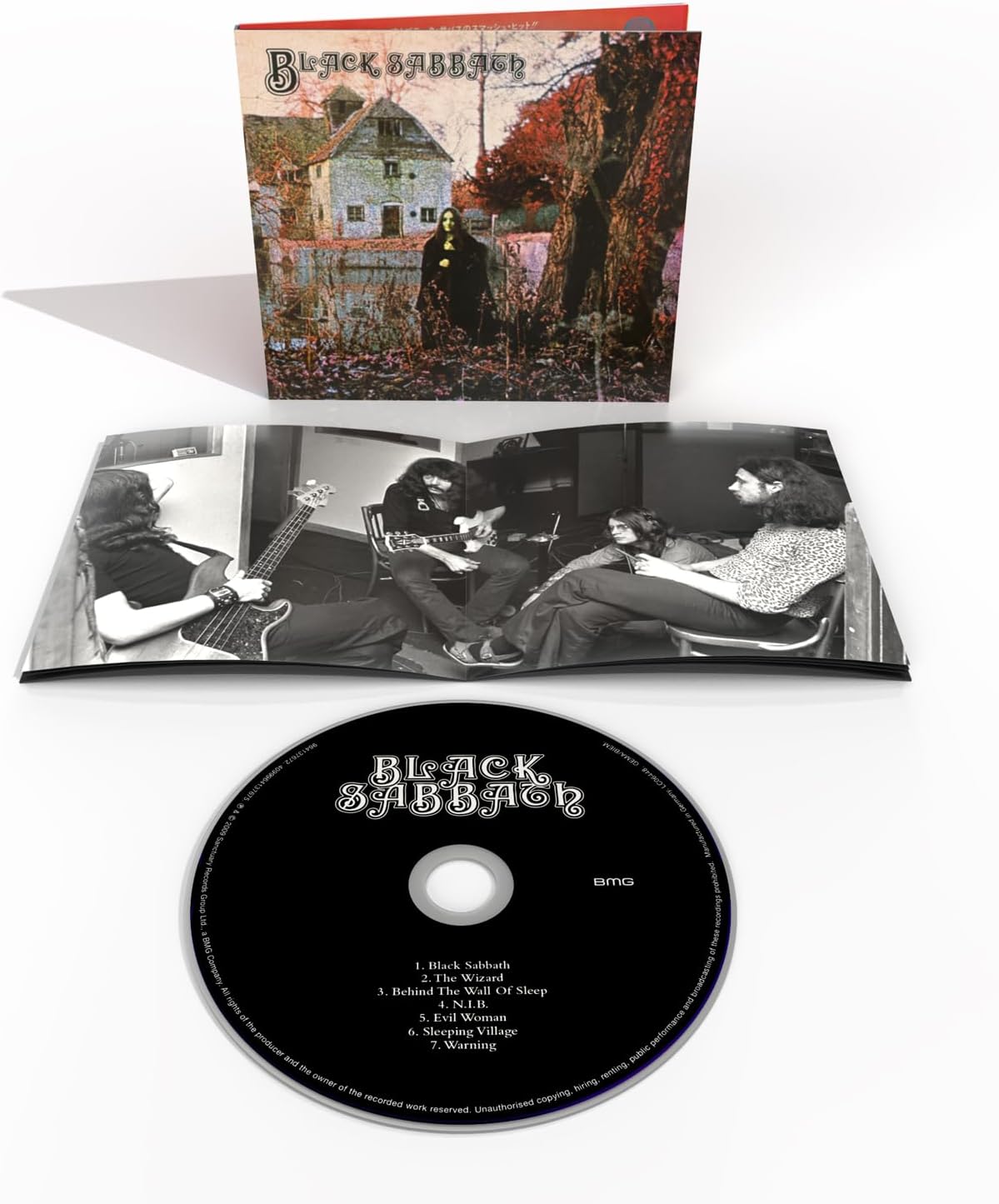 Black Sabbath self titled debut album CD featuring pioneering heavy metal songs