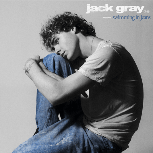 Jack Gray Swimming In Jeans LP on Wavy Blue Vinyl Singer Songwriter Album
