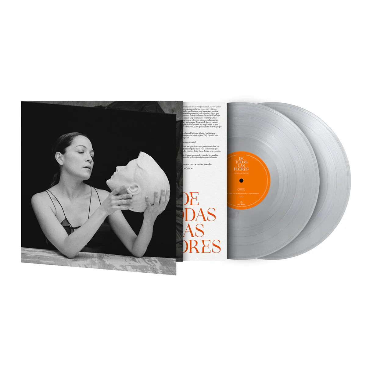 De Todas Las Flores by Natalia Lafourcade clear vinyl 2 LP set