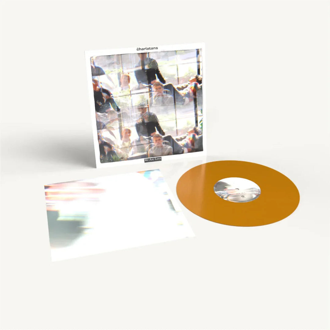 We Are Love by The Charlatans orange coloured vinyl record