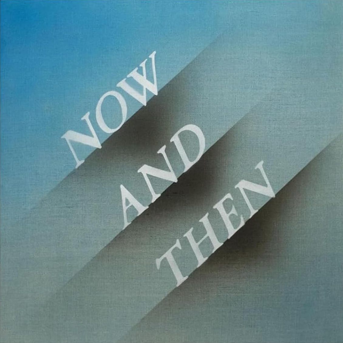The Beatles Now And Then 12 inch single vinyl featuring final studio recording artwork.