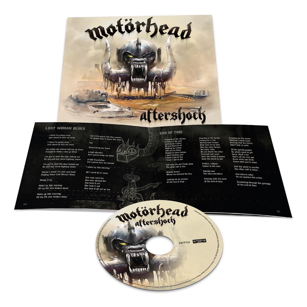 Motorhead 'Aftershock' album with cover and CD