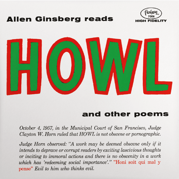 Allen Ginsberg - Howl and Other Poems LP Eco-Mix-Green Vinyl Due 4th September - 1 - LP - Orchard Records