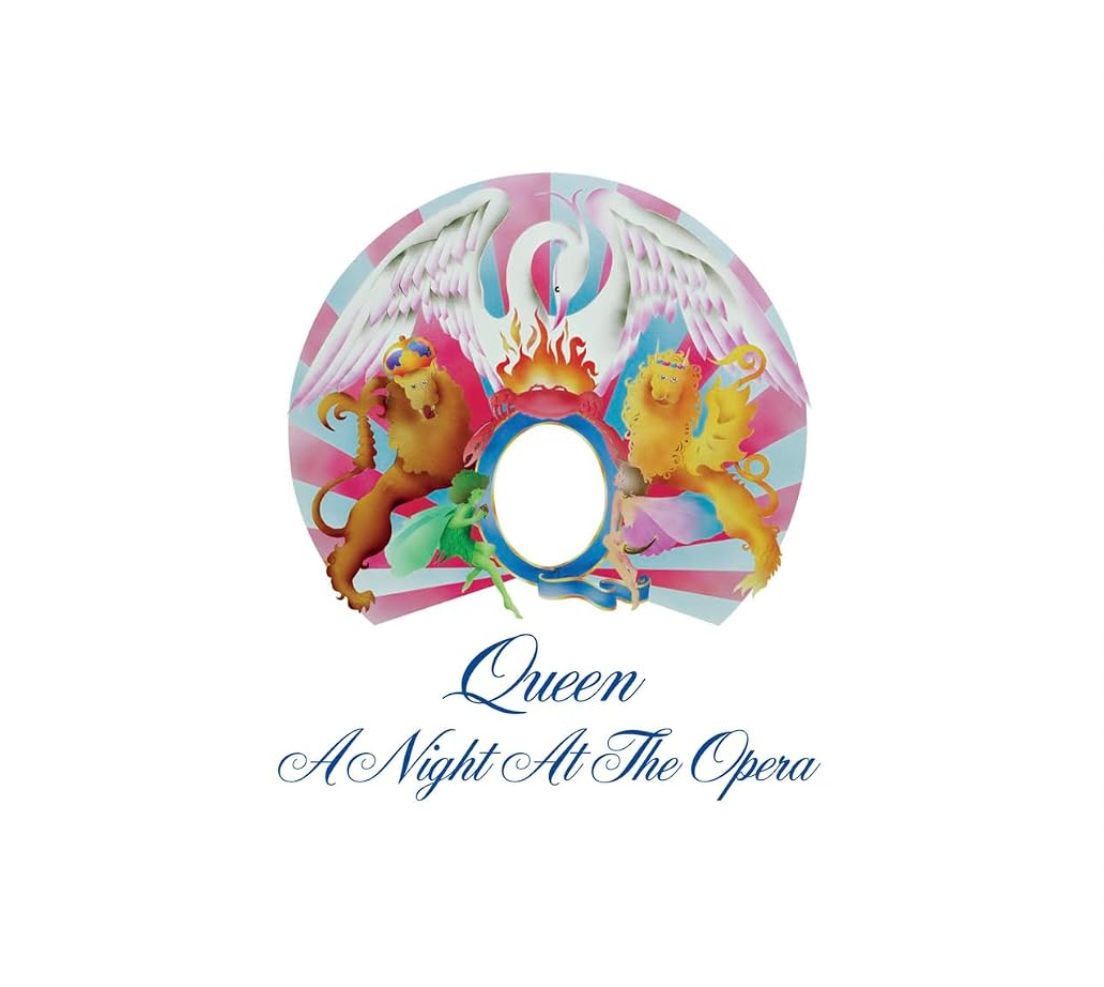 Queen A Night At The Opera CD featuring the classic album cover artwork.