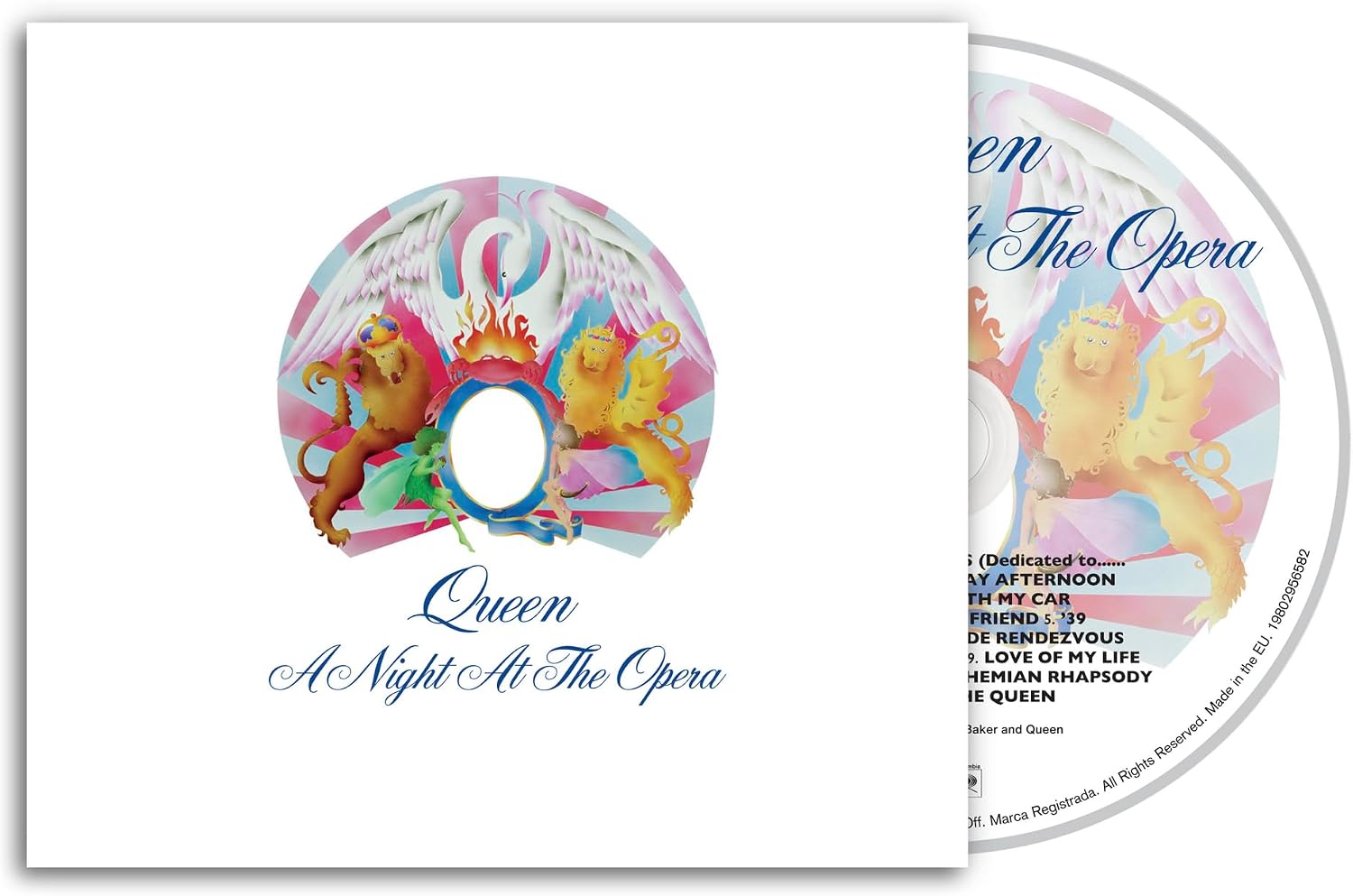 A Night At The Opera by Queen on CD with original sleeve design.
