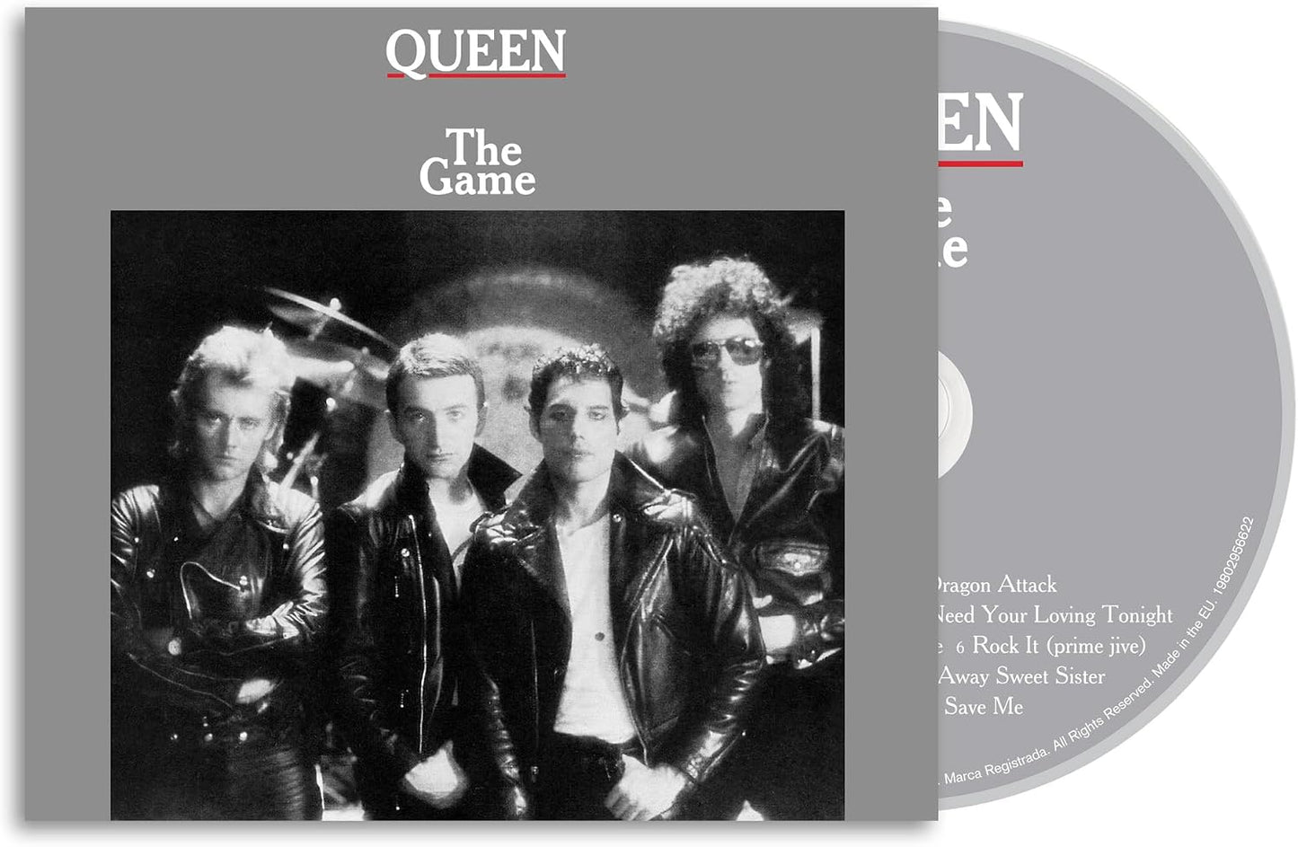 The Game by Queen on CD with original sleeve design artwork.