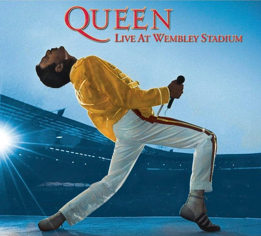 Queen Live At Wembley 86 CD collection showcasing the iconic live album.