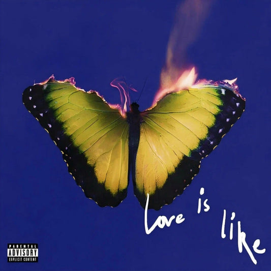 Maroon 5 Love Is Like LP blue vinyl featuring official album artwork.