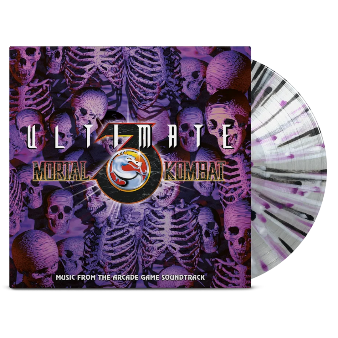 Ultimate Mortal Kombat 3 soundtrack LP on collectible splatter vinyl edition