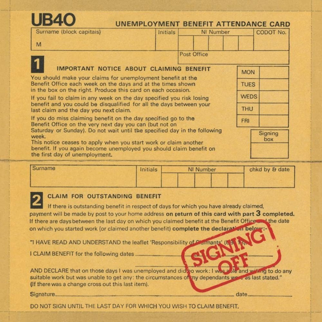 UB40 Signing Off 2 LP red vinyl debut reggae album collectors edition