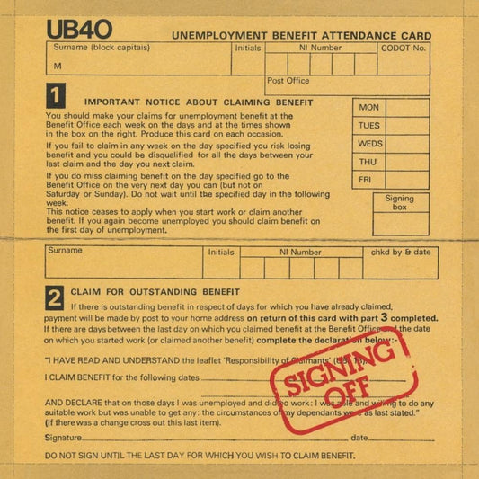UB40 Signing Off 2 LP red vinyl debut reggae album collectors edition