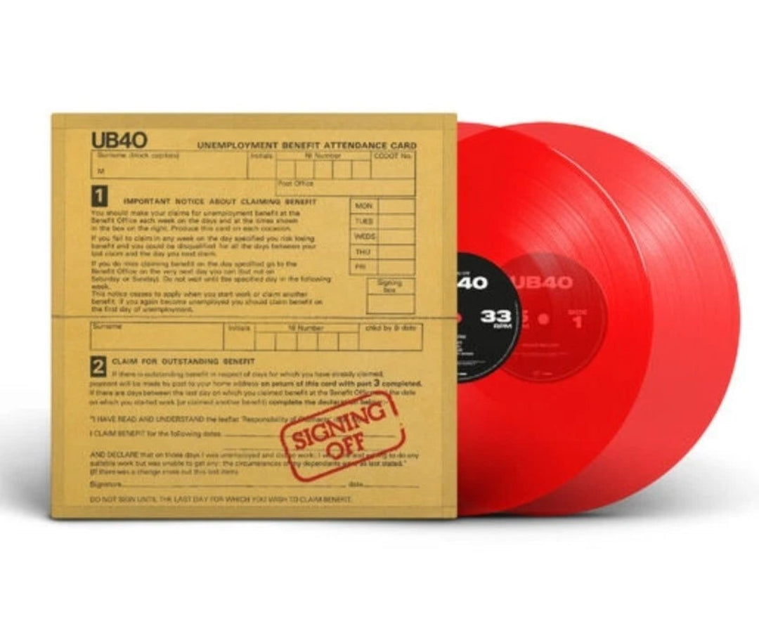 UB40 Signing Off double LP red coloured vinyl featuring classic tracks