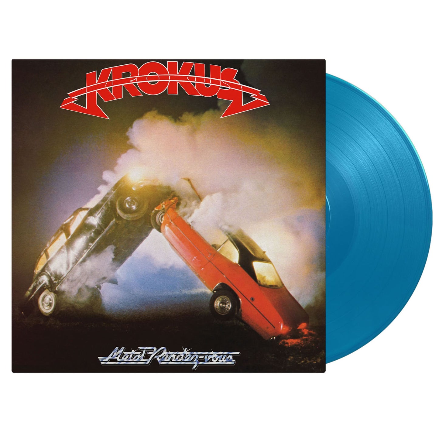 Metal Rendez-Vous by Krokus available on striking blue vinyl LP pressing