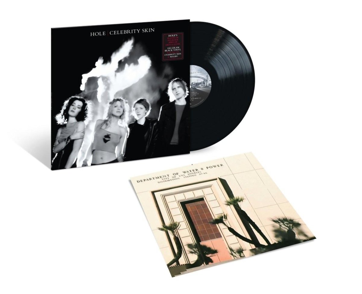 Hole Celebrity Skin LP featuring Malibu and title track on vinyl record edition