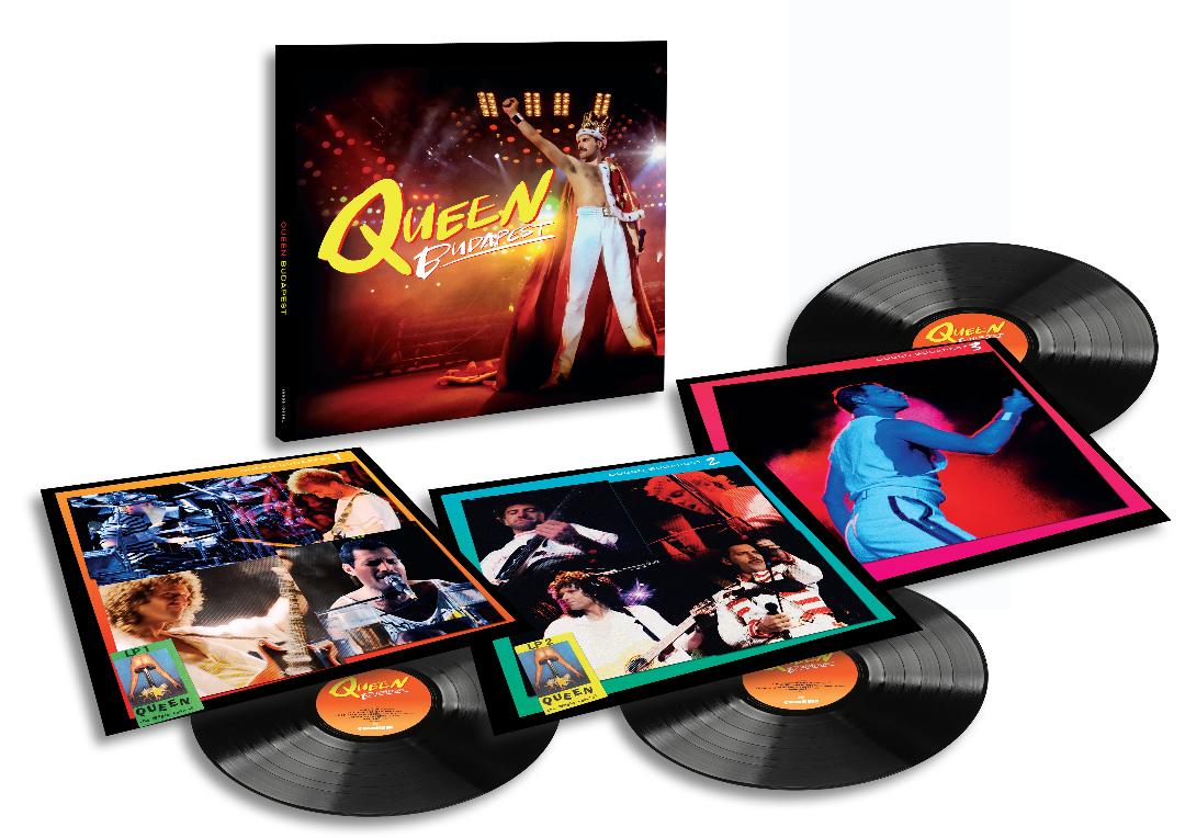 Queen Budapest 3 LP featuring Bohemian Rhapsody and Radio Ga Ga live
