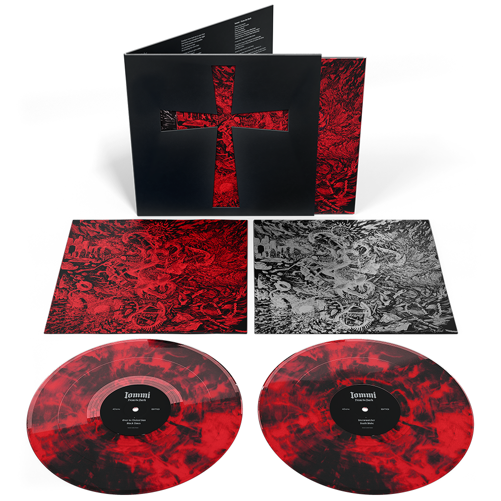 Tony Iommi From The Dark double LP red black marble vinyl release