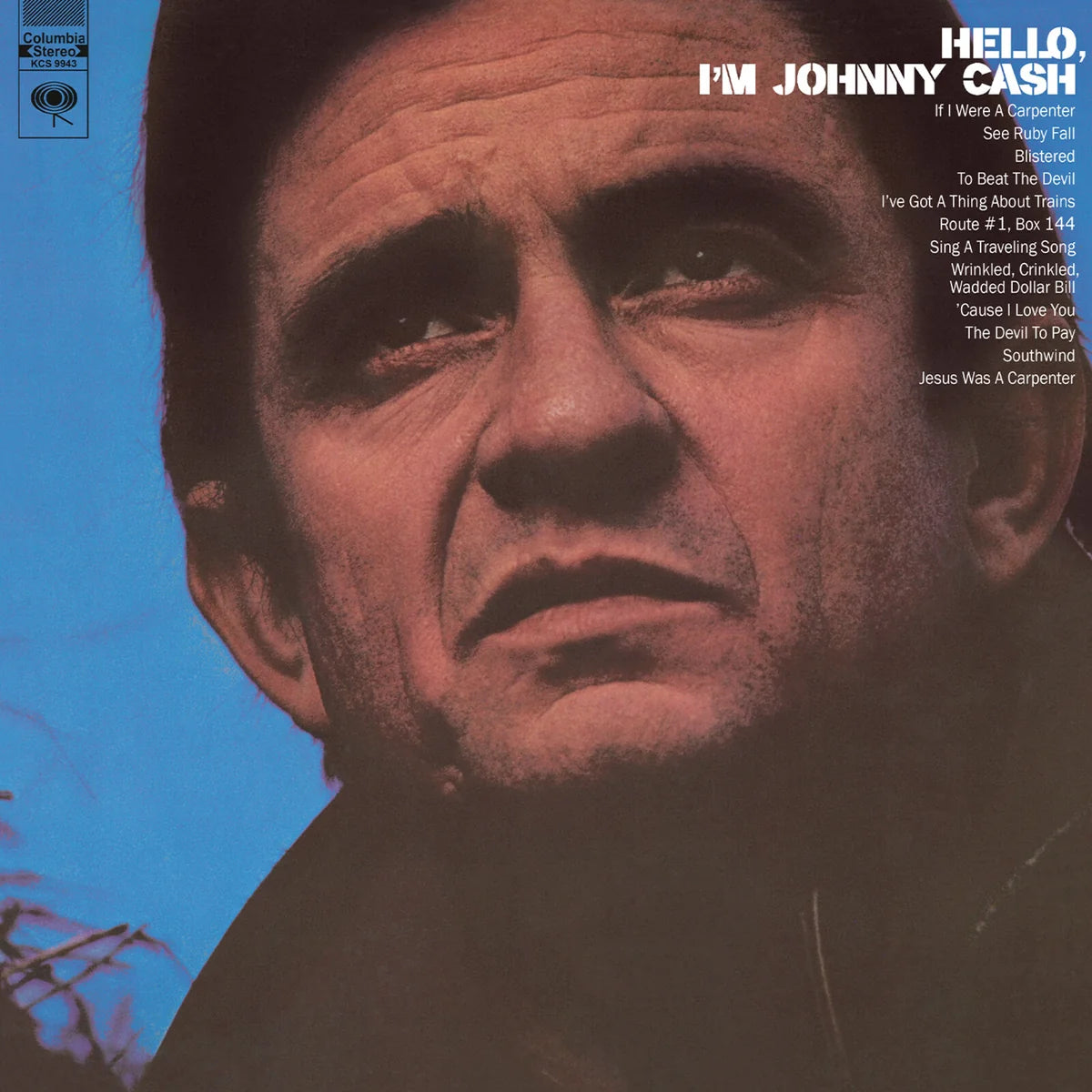 Johnny Cash Hello Im Johnny Cash LP blue vinyl country album edition