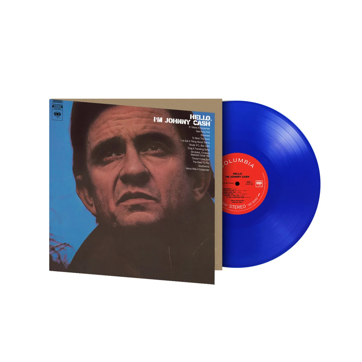 Johnny Cash Hello Im Johnny Cash blue vinyl LP classic release