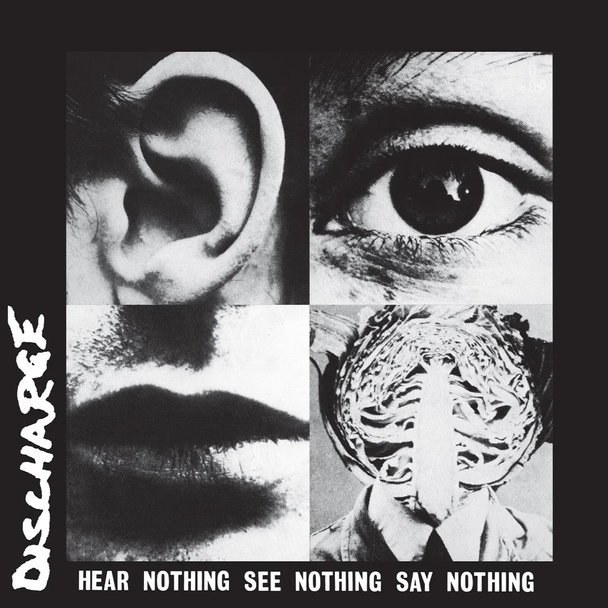 Discharge Hear Nothing See Nothing Say Nothing LP swirled vinyl edition