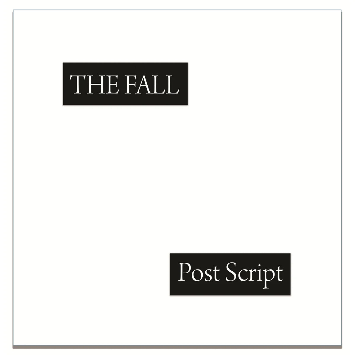 The Fall Post Script CD post punk collection featuring Mark E Smith edition
