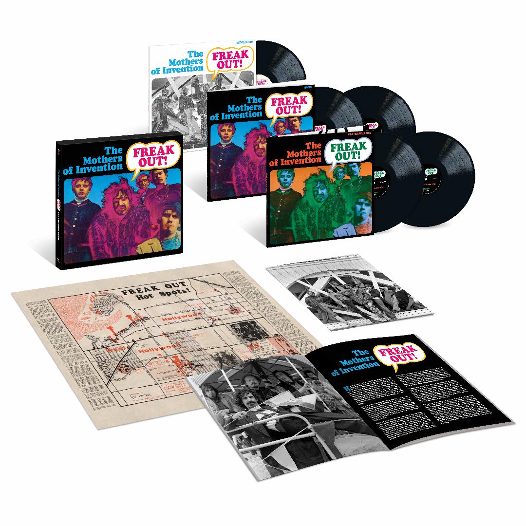 Frank Zappa Freak Out 60th Anniversary five LP deluxe vinyl box set