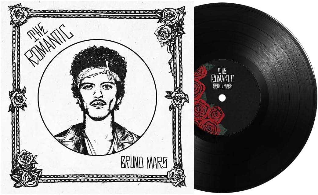 The Romantic by Bruno Mars on vinyl LP with contemporary pop and soul sounds