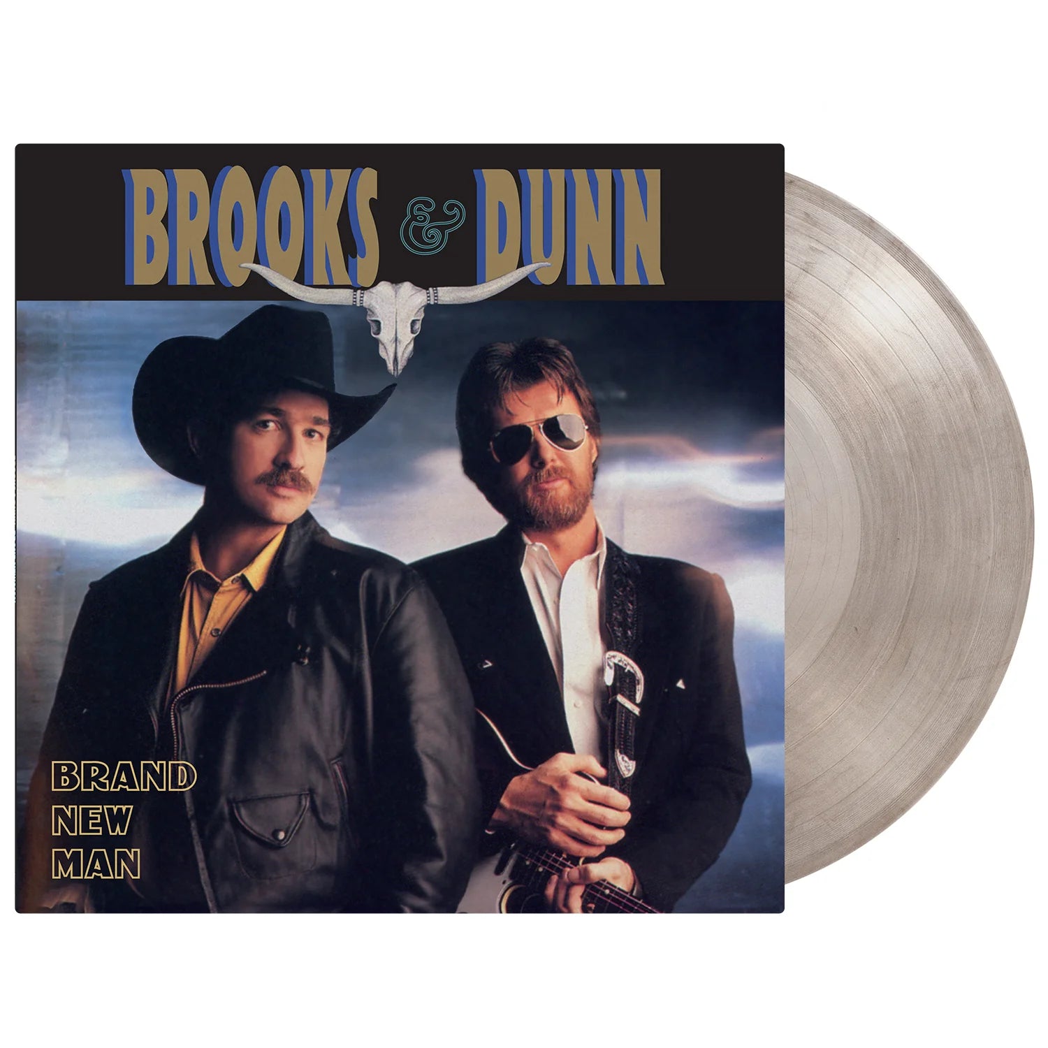 Brand New Man smokey marbled vinyl LP Brooks And Dunn country record