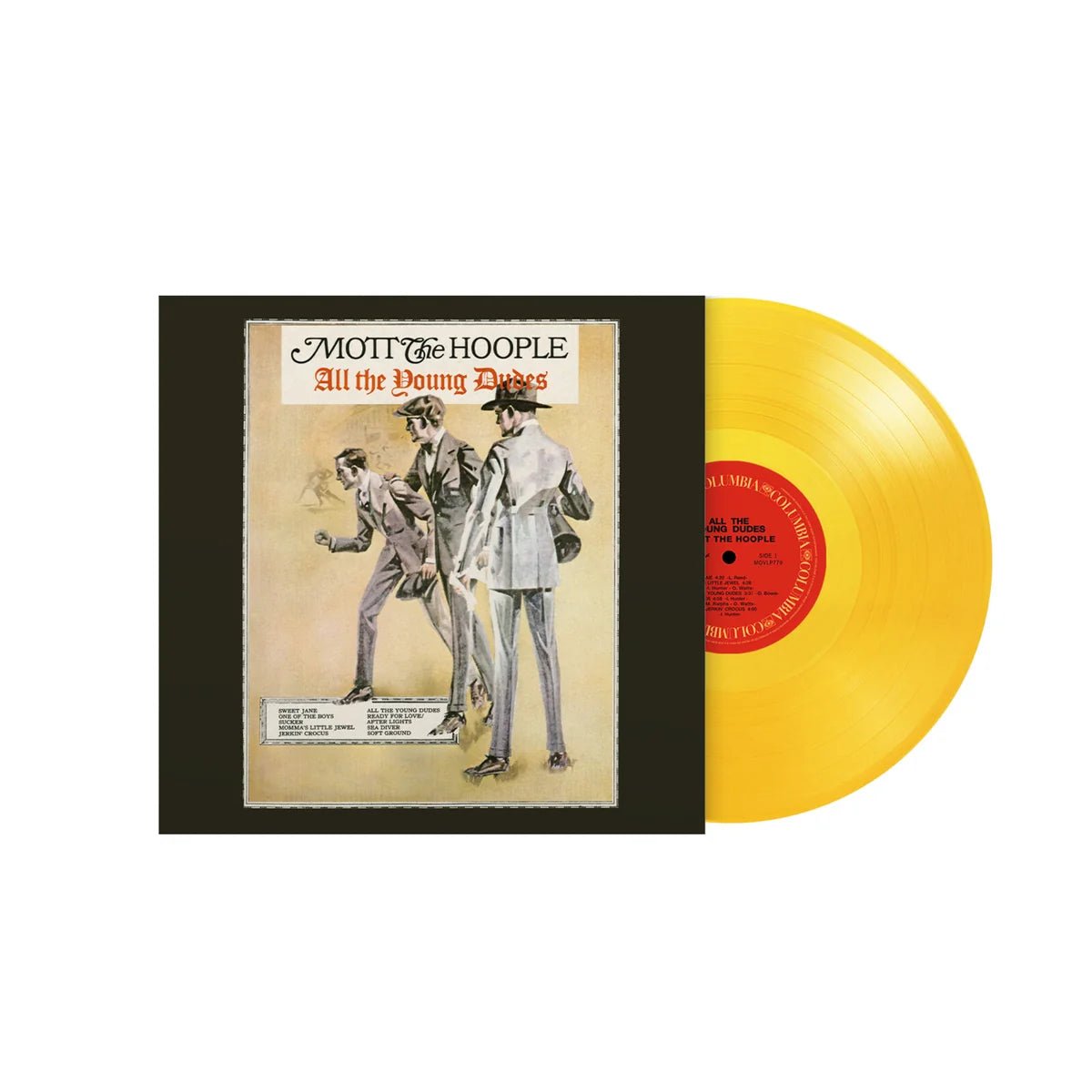 All The Young Dudes yellow vinyl LP by Mott The Hoople
