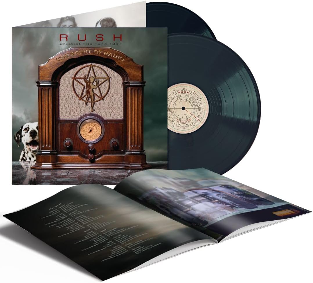 Rush The Spirit Of Radio 1974-1987 double LP featuring classic rock hits