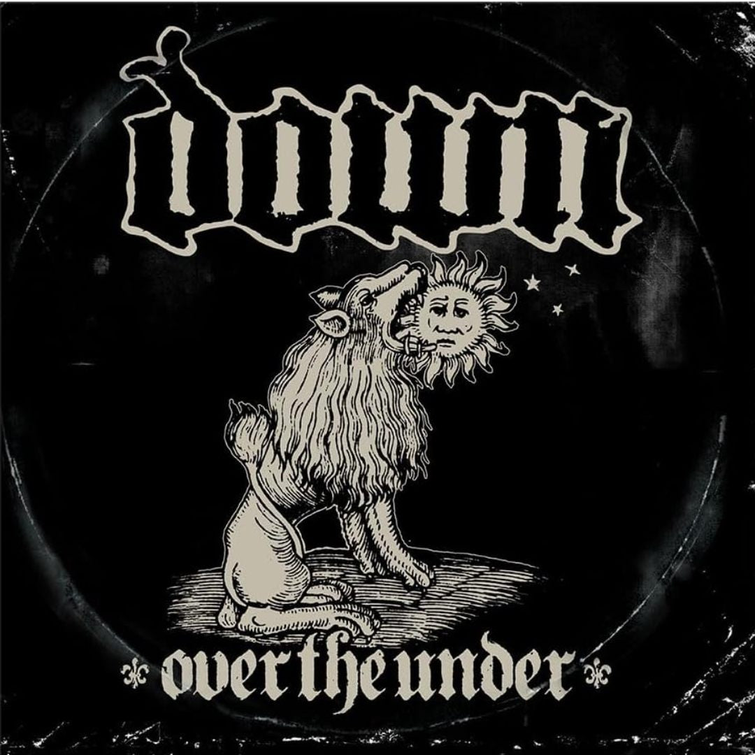 Down Over The Under 2 LP red black marble vinyl featuring sludge metal riffs