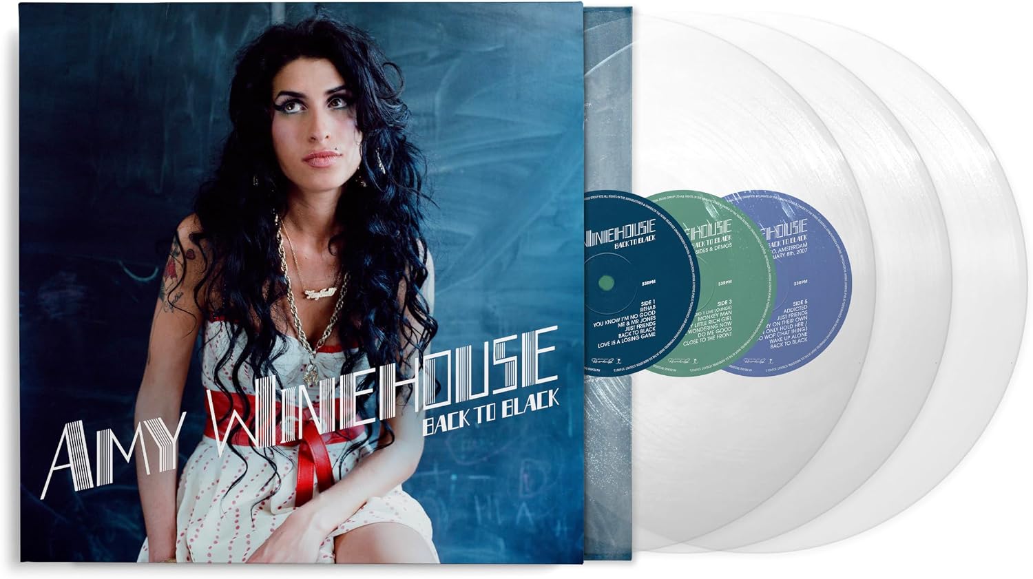 Back To Black clear vinyl 3 LP Amy Winehouse soul album anniversary