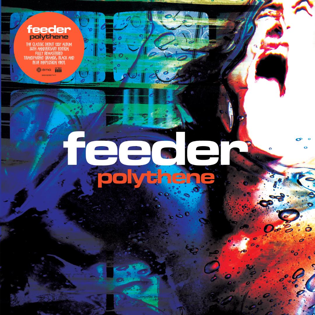 Feeder Polythene 30th Anniversary LP orange black blue vinyl remastered album