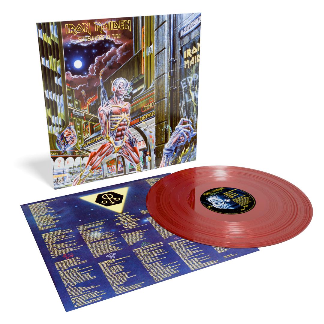 Iron Maiden LP Somewhere In Time Wasted Years oxblood vinyl album release