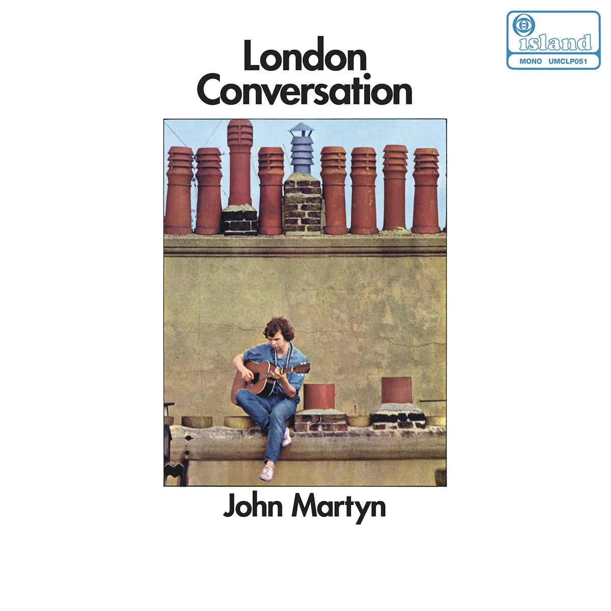 Close up of John Martyn London Conversation LP album cover and vinyl packaging