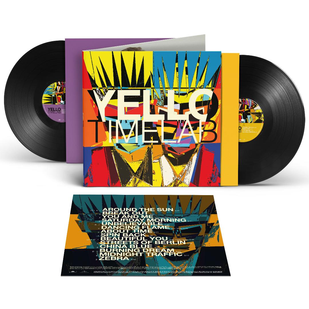 Yello Time Lab 2LP vinyl album from electronic pioneers Yello featuring 14 new tracks