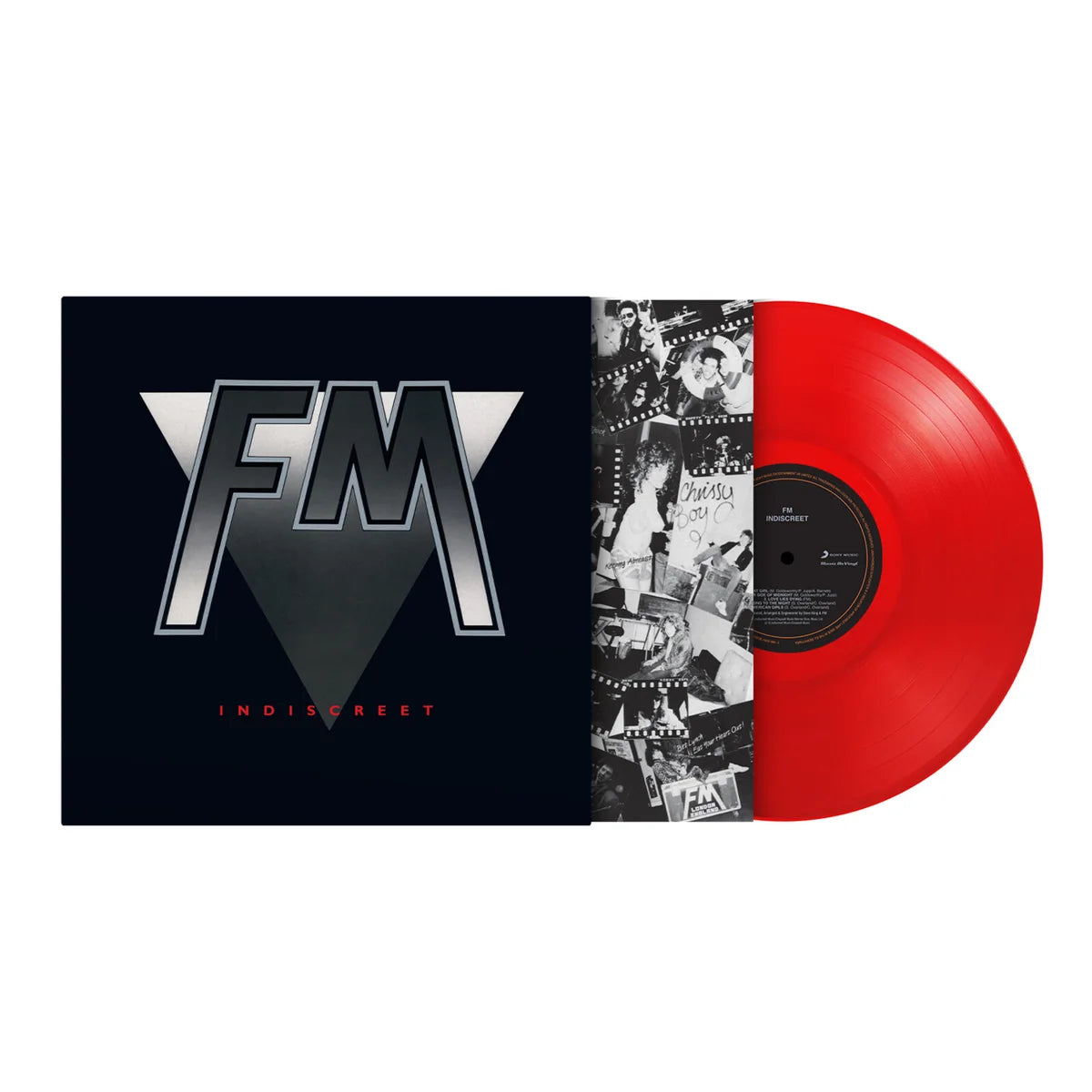 FM Indiscreet 40th Anniversary LP on translucent red vinyl with lyric insert and nine