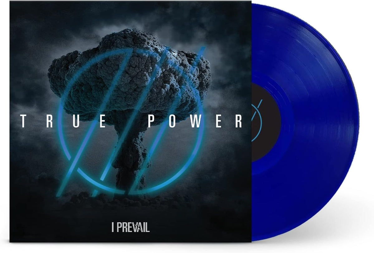 I Prevail True Power blue vinyl LP featuring Body Bag and Self-Destruction tracks