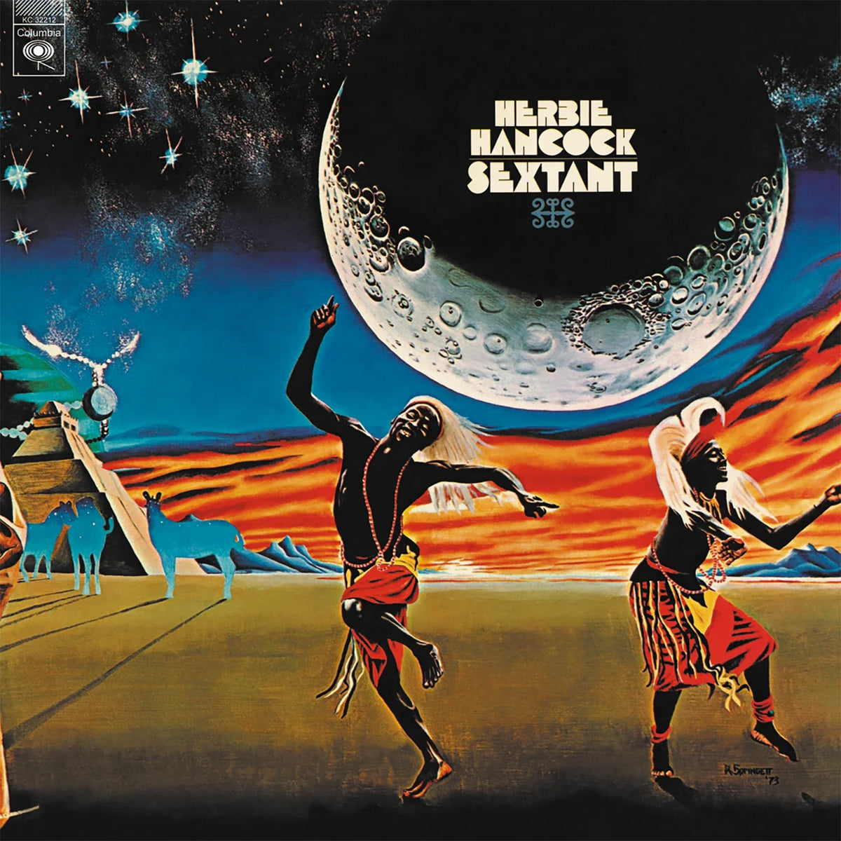 Herbie Hancock Sextant coloured vinyl LP with pioneering jazz fusion recordings