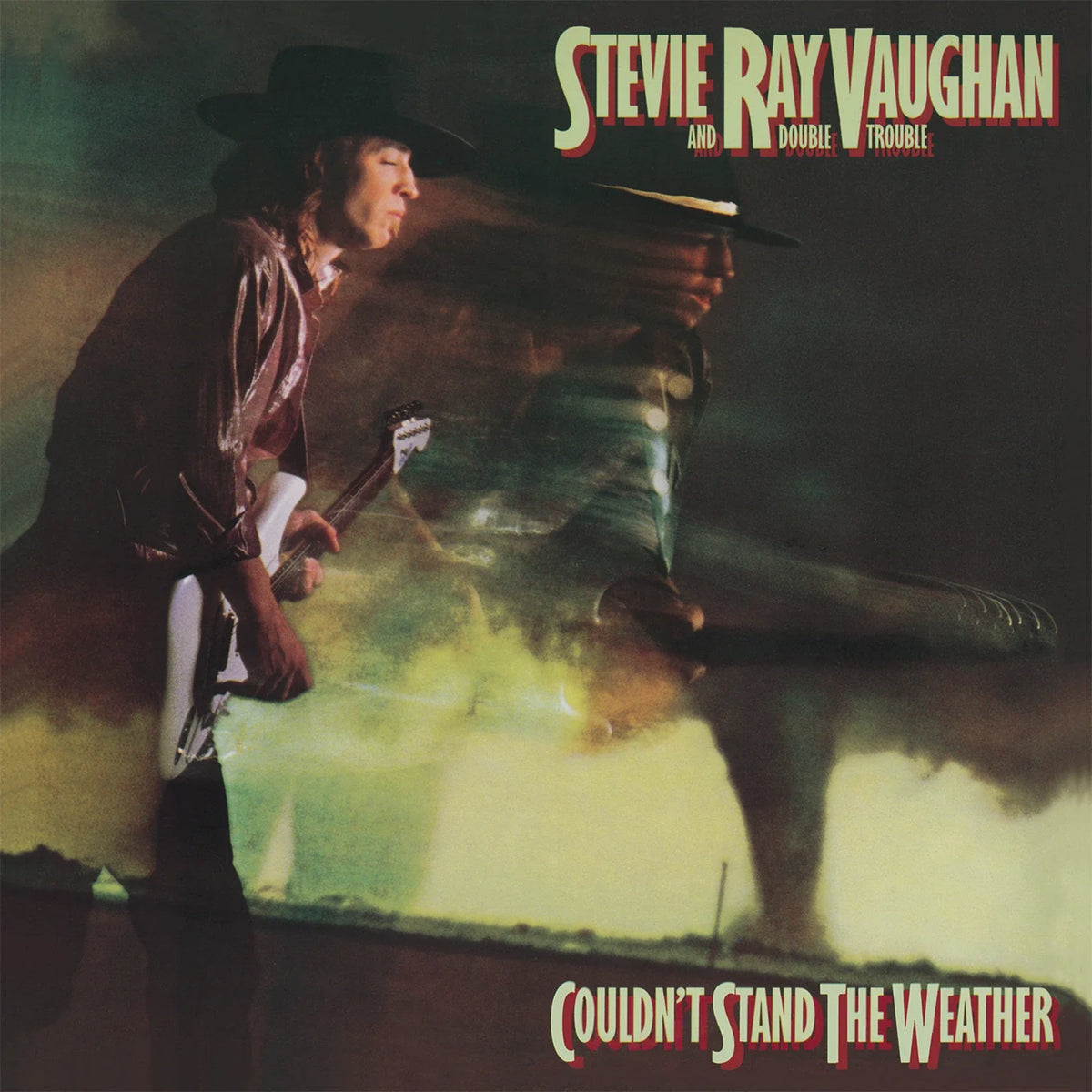 Stevie Ray Vaughan Couldn't Stand The Weather 2 LP yellow vinyl blues rock album 