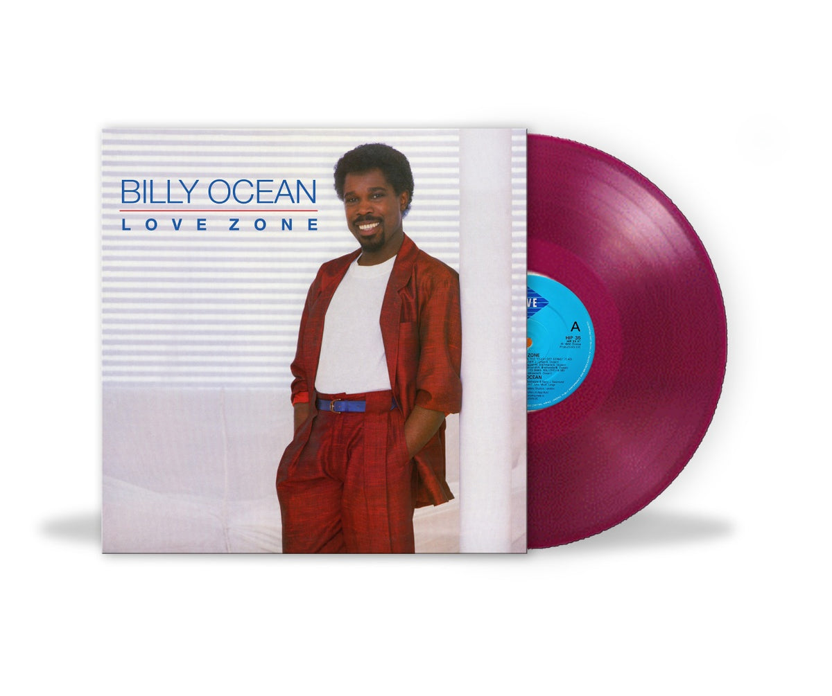 Love Zone violet vinyl LP by Billy Ocean featuring classic pop and soul hits.