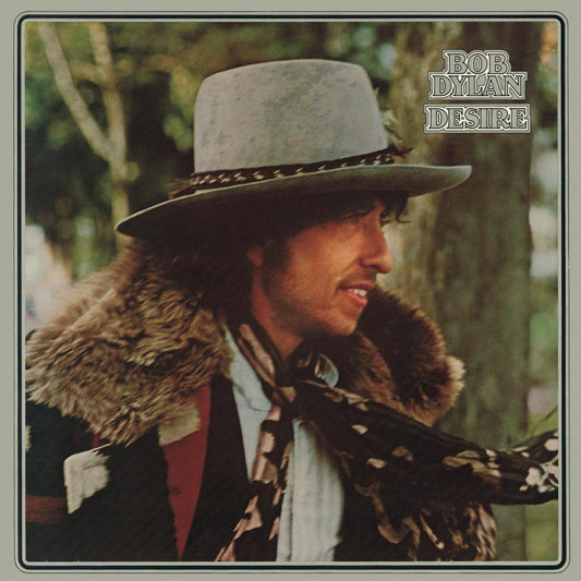 Bob Dylan Desire LP Cypress Green marbled vinyl featuring Hurricane and Isis.