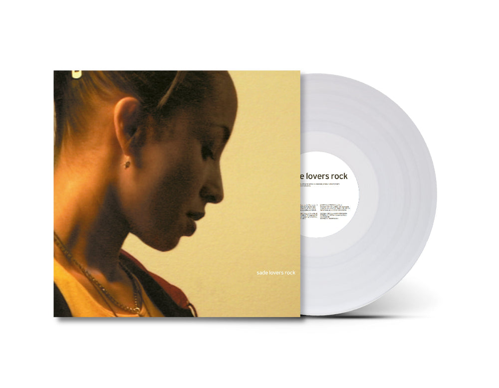 Lovers Rock clear vinyl LP by Sade featuring sophisticated soul and R&B music.