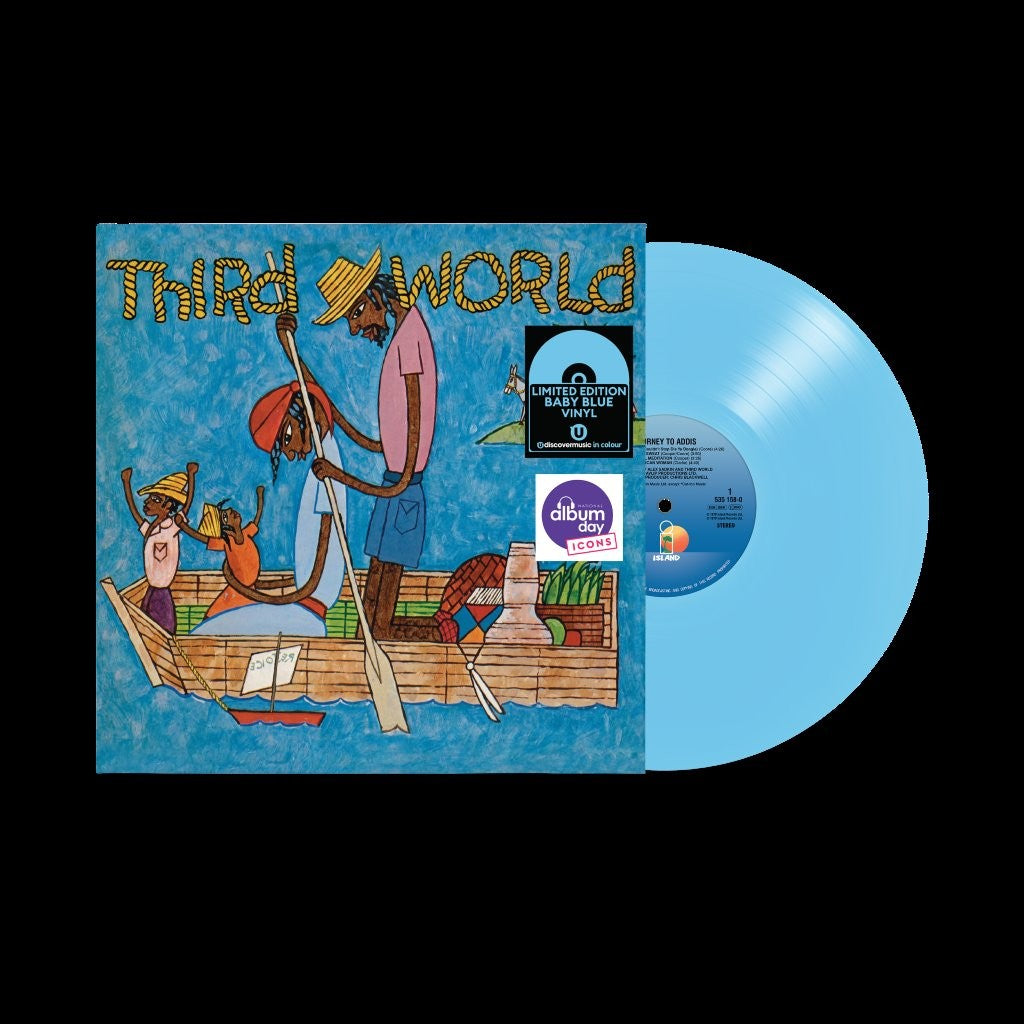 Journey To Addis Blue Vinyl LP by Third World classic reggae and soul album.