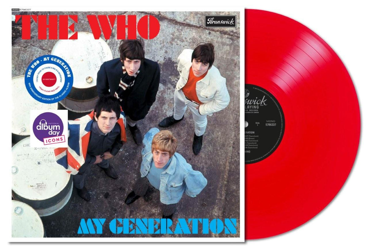 My Generation Red Vinyl LP by The Who classic British rock and mod album edition.