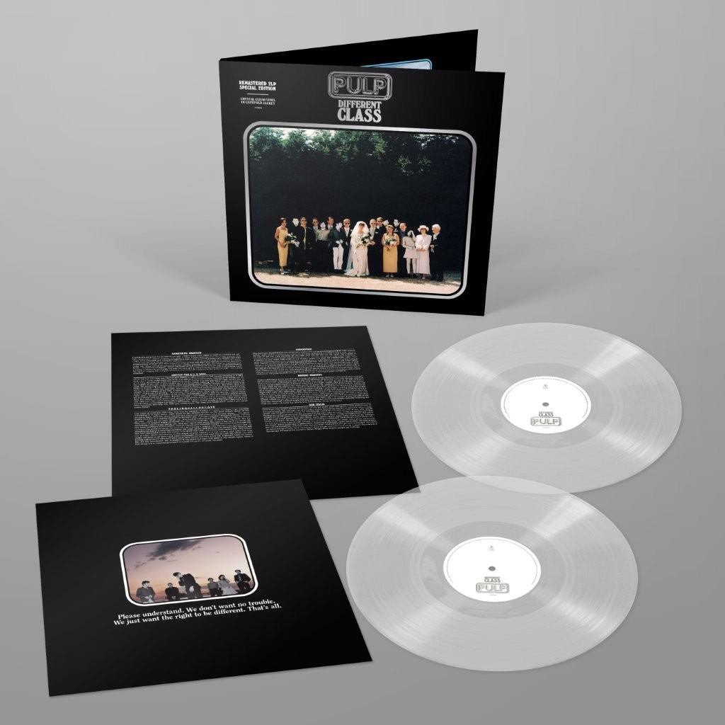 Different Class Clear Vinyl 2LP by Pulp classic Britpop and indie rock album.