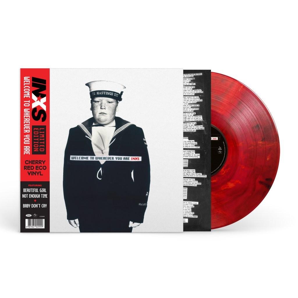 Welcome To Wherever You Are Cherry Red Vinyl LP by INXS classic rock album.