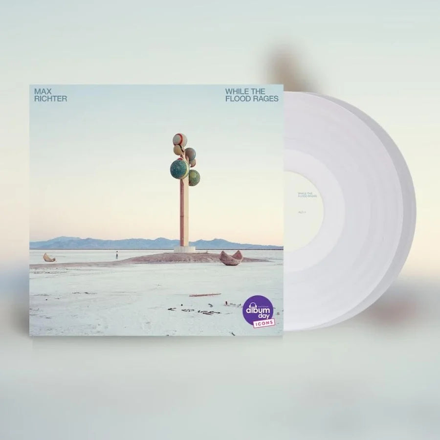 While The Flood Rages Clear Vinyl 2LP by composer Max Richter album edition.